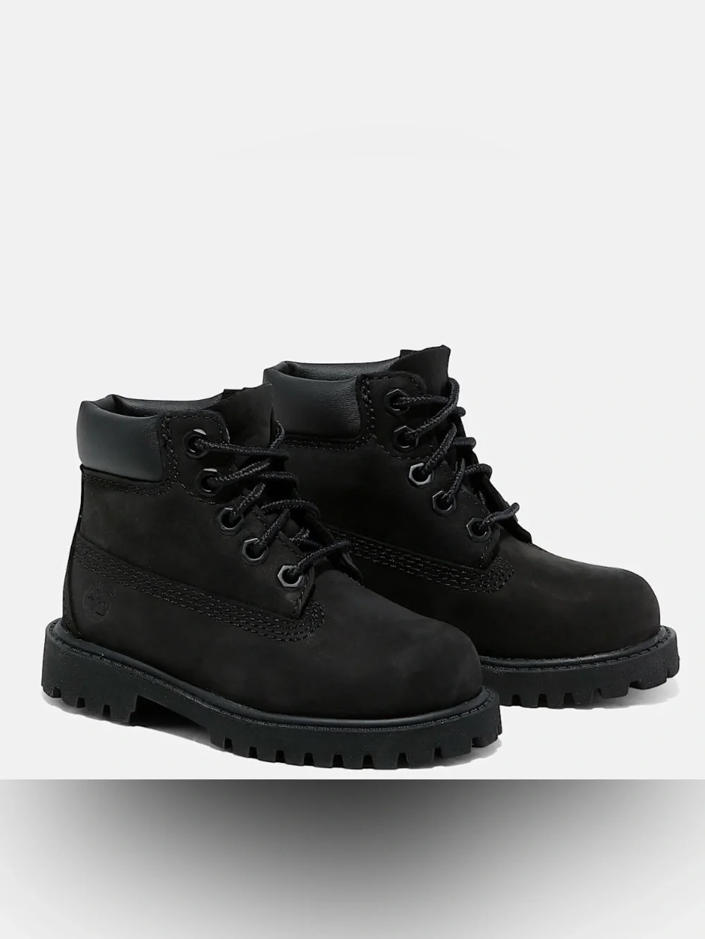 Black Lace-Up Lug Sole Boots